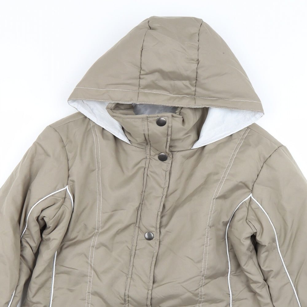 anne de lacays Womens Beige   Rain Coat Coat Size S