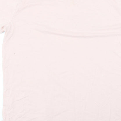 Brand and care label for Love To Lounge women’s pink solid top pyjama top, size UK 12