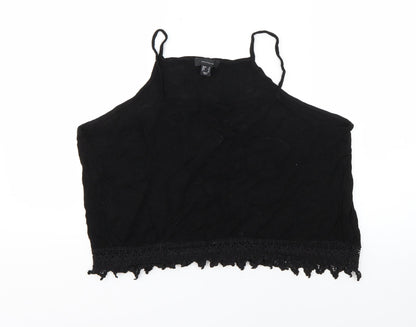 Womens UK Size 16 Atmosphere Black Basic T-Shirt