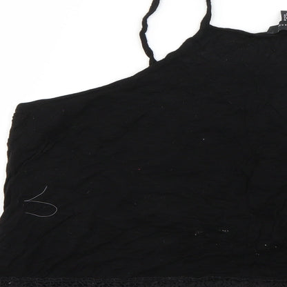 Womens UK Size 16 Atmosphere Black Basic T-Shirt