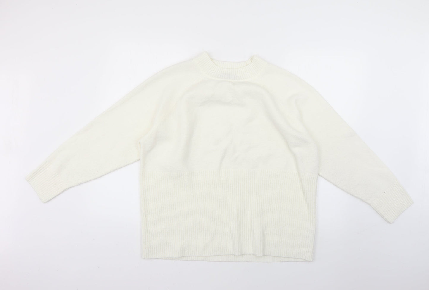 Nutmeg Womens White   Pullover Jumper Size 18