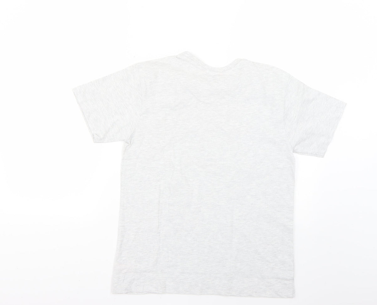 Back view of boux women’s grey top pyjama top, size UK 6