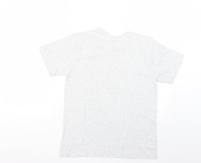 Back view of boux women’s grey top pyjama top, size UK 6