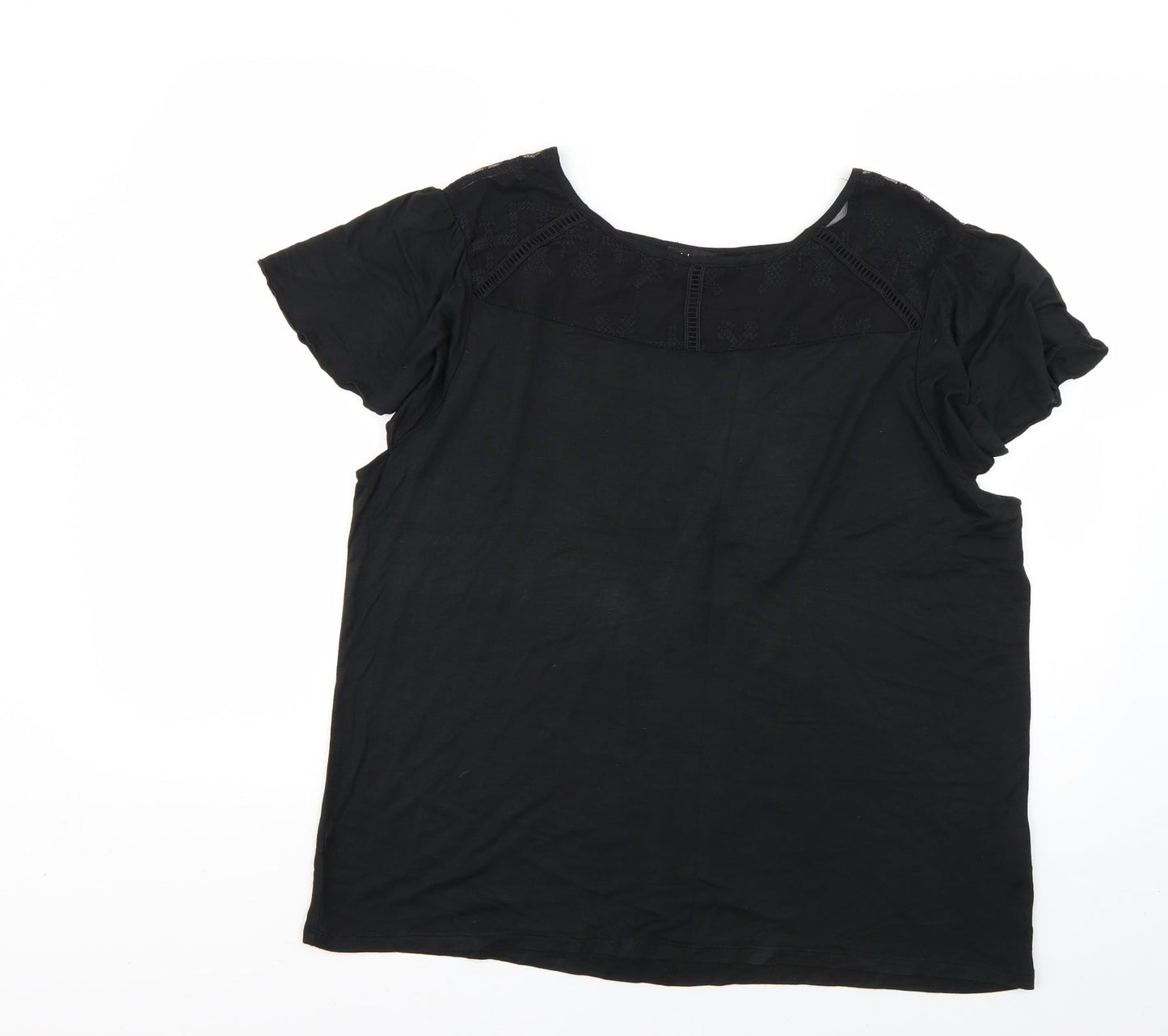 Womens UK Size 2XL Klass Black Basic Blouse