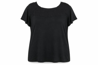 Womens UK Size 2XL Klass Black Basic Blouse