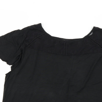 Womens UK Size 2XL Klass Black Basic Blouse