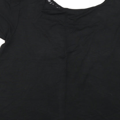 Womens UK Size 2XL Klass Black Basic Blouse