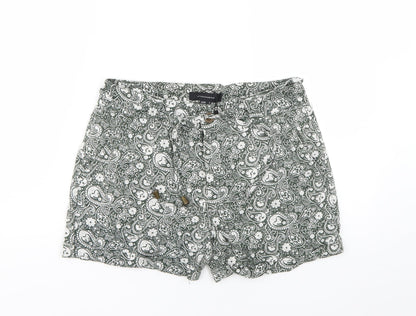 Atmosphere Womens Green Floral  Chino Shorts Size 8