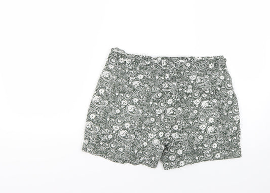Atmosphere Womens Green Floral  Chino Shorts Size 8