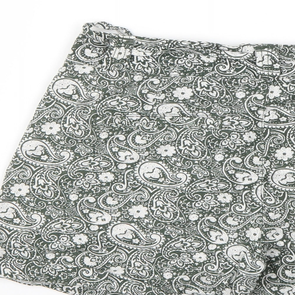 Atmosphere Womens Green Floral  Chino Shorts Size 8