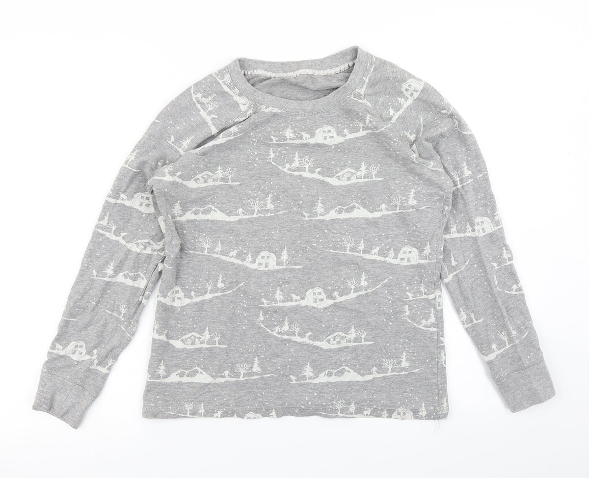 Additional front view of George women’s grey pullover sweatshirt, size UK 8