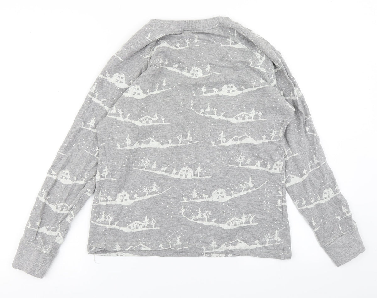 Back view of George women’s grey pullover sweatshirt, size UK 8