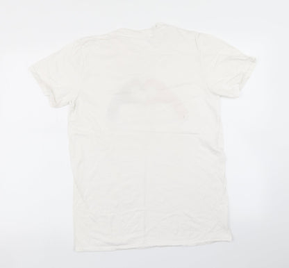 Womens UK Size M Gildan White Basic T-Shirt