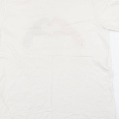 Womens UK Size M Gildan White Basic T-Shirt