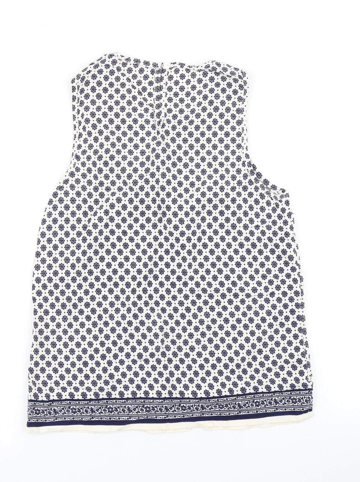 F&F Womens Blue Floral  Basic Tank Size 6