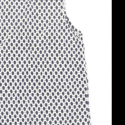 F&F Womens Blue Floral  Basic Tank Size 6