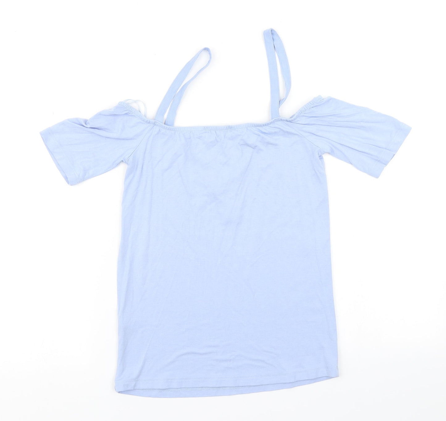 Womens UK Size 8 Select Blue Basic T-Shirt