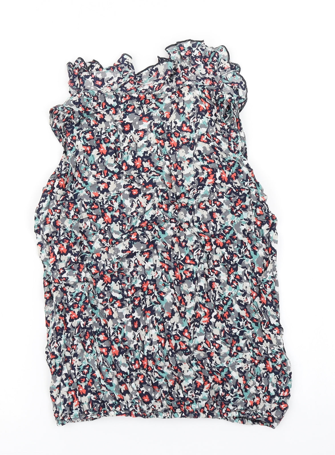 Womens UK Size 10 BHS Blue Basic Tank