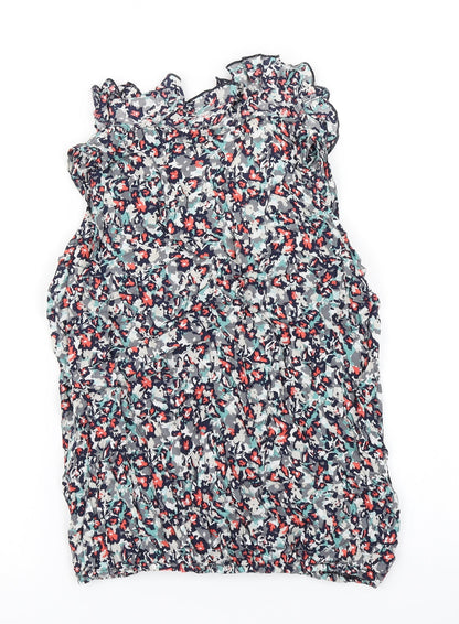Womens UK Size 10 BHS Blue Basic Tank