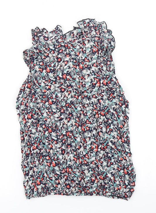 Womens UK Size 10 BHS Blue Basic Tank