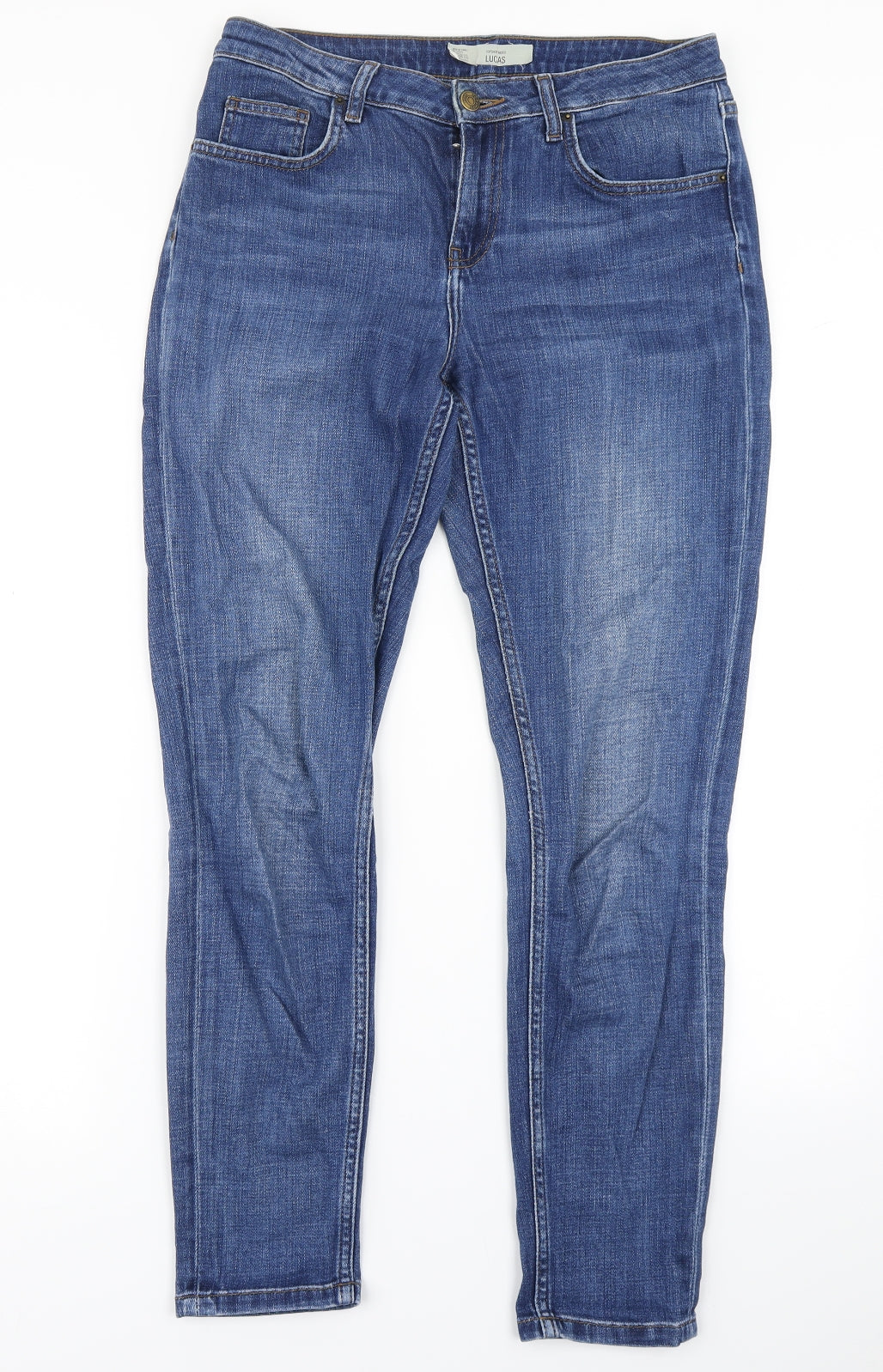 Topshop Womens Blue  Denim Skinny Jeans Size 28 in L32 in