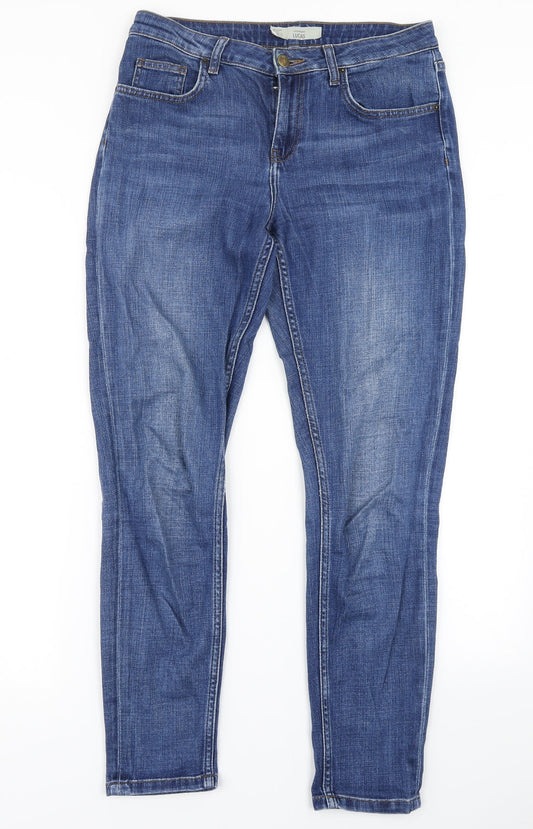 Topshop Womens Blue  Denim Skinny Jeans Size 28 in L32 in