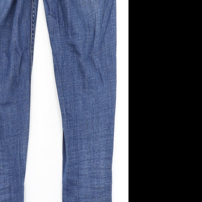 Topshop Womens Blue  Denim Skinny Jeans Size 28 in L32 in