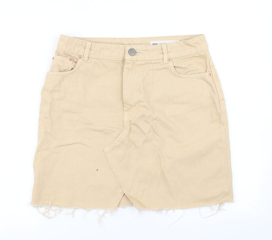ASOS Womens Brown  Denim A-Line Skirt Size 12