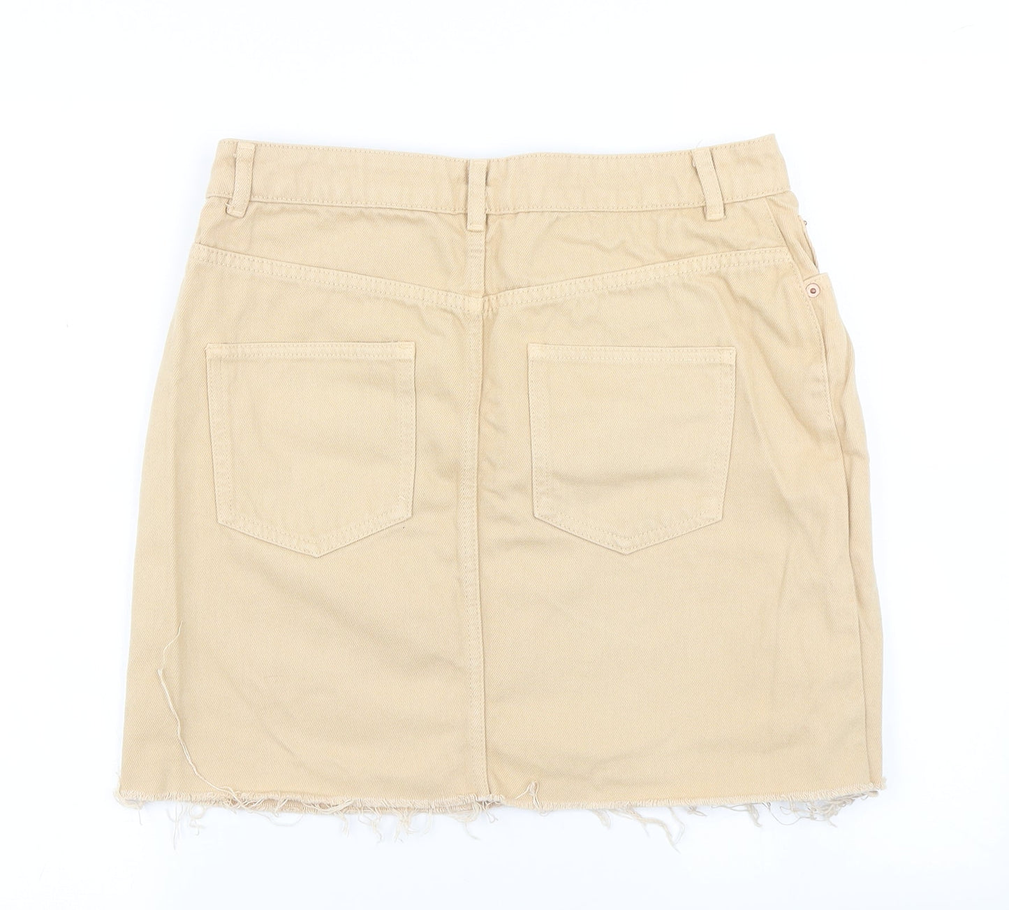 ASOS Womens Brown  Denim A-Line Skirt Size 12