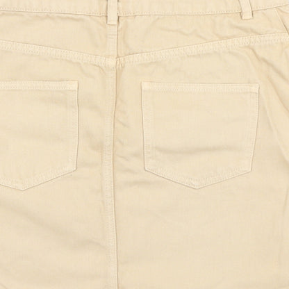 ASOS Womens Brown  Denim A-Line Skirt Size 12