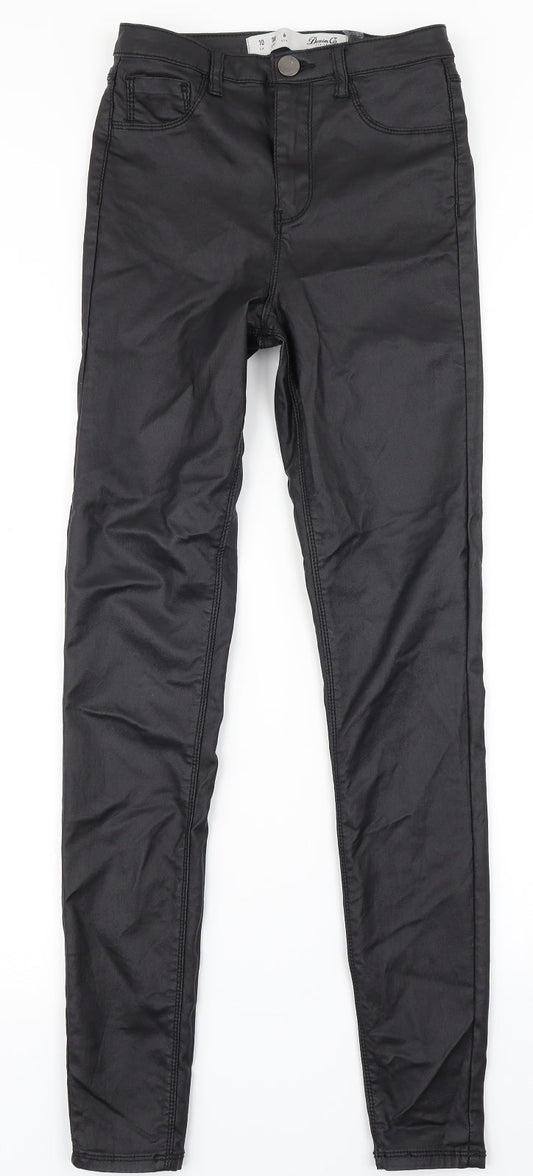 Denim Co Womens Black   Skinny Jeans Size 10 L29 in