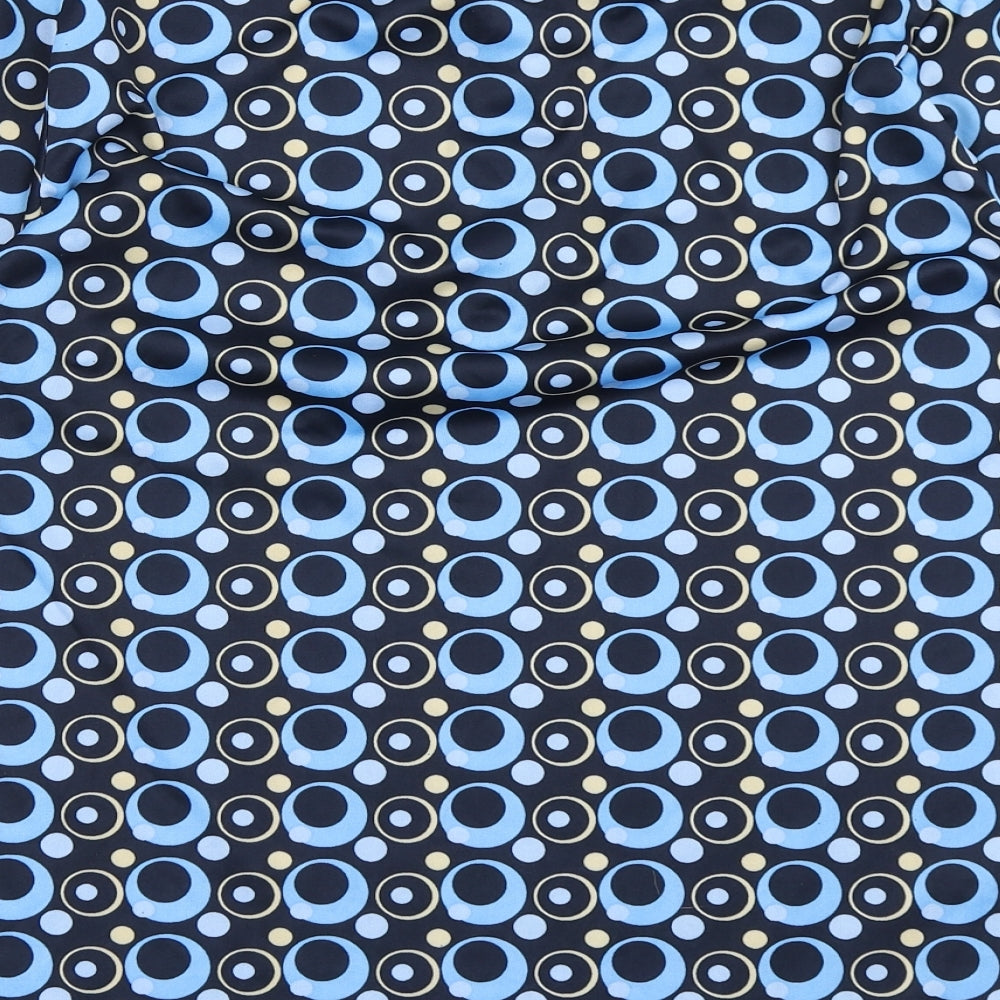 Mettle Mens Blue Polka Dot   Polo Size M