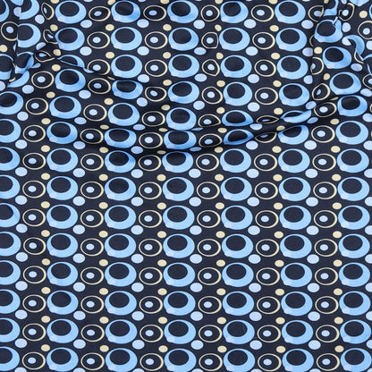 Mettle Mens Blue Polka Dot   Polo Size M