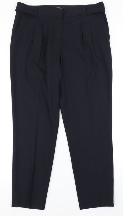 Womens UK Size 12 NEXT Regular Fit Dress Pants Blue Trousers