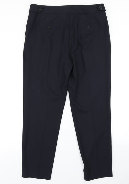 Womens UK Size 12 NEXT Regular Fit Dress Pants Blue Trousers