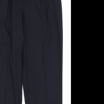 Womens UK Size 12 NEXT Regular Fit Dress Pants Blue Trousers