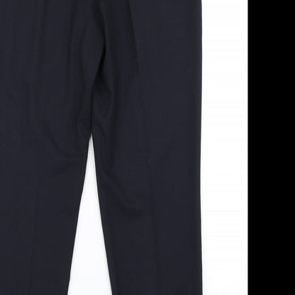 Womens UK Size 12 NEXT Regular Fit Dress Pants Blue Trousers