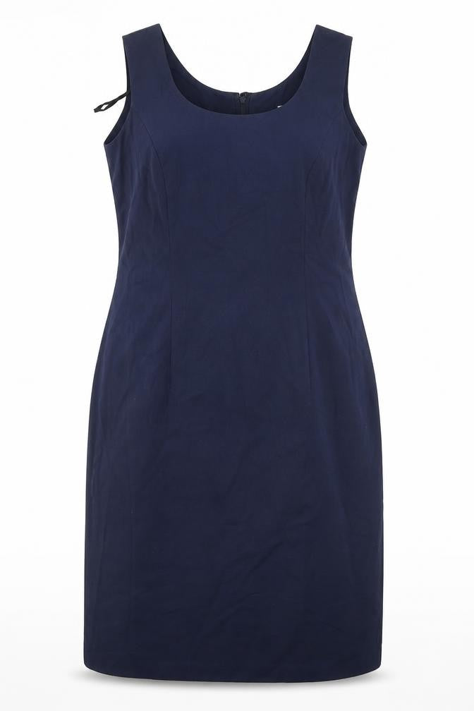 Front view of CJ women’s blue a-line, size UK 14