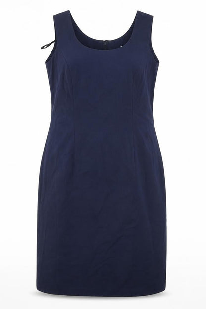 Front view of CJ women’s blue a-line, size UK 14