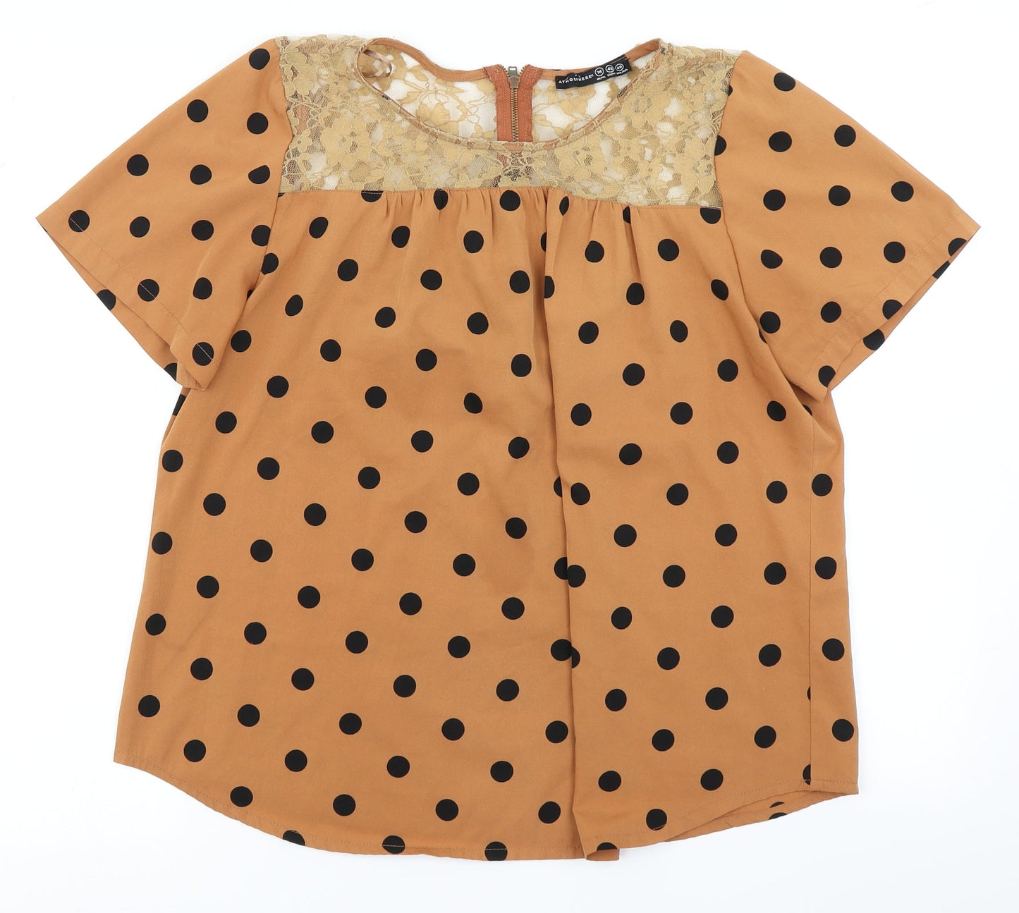 Womens UK Size 14 Atmosphere Brown Basic Blouse