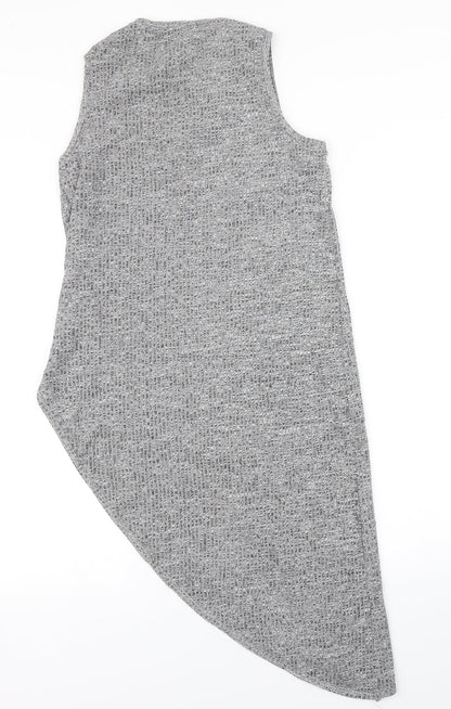 Papaya Womens Grey   Basic Tank Size 10  - Longline