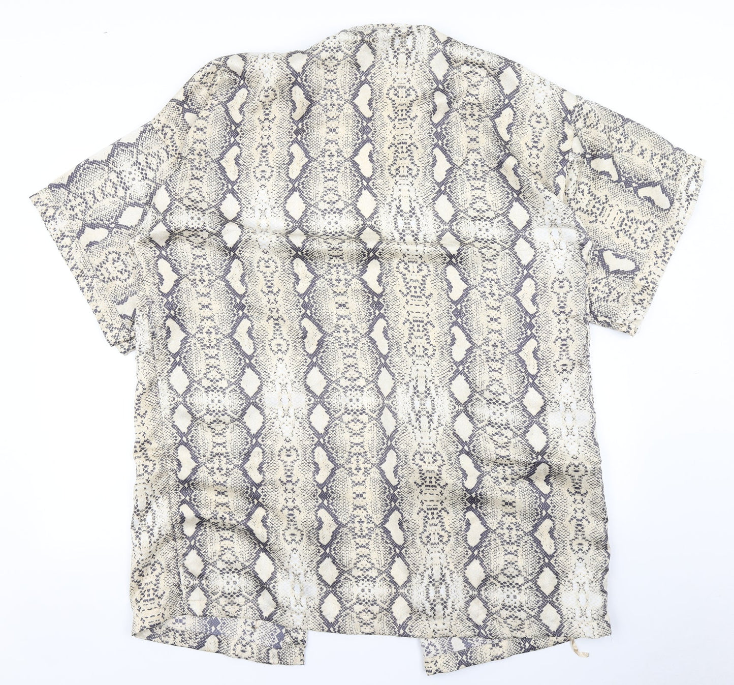 Body Womens Beige Animal Print  Top Robe Size M