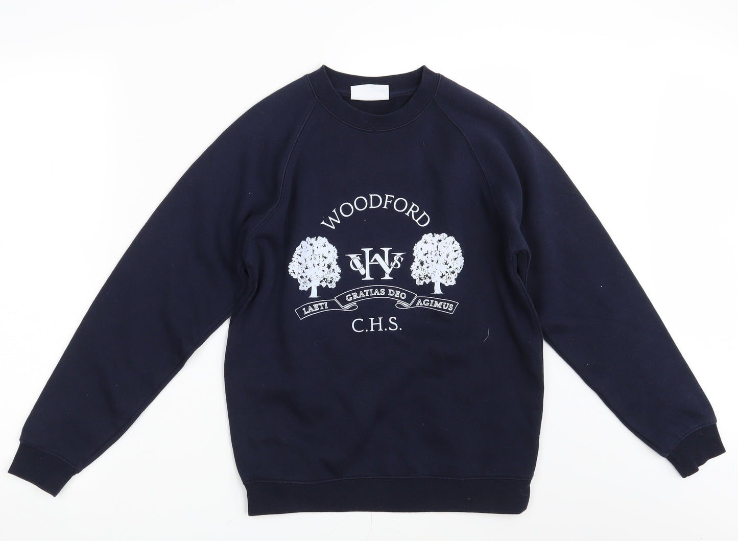 Woodbank Boys Blue   Pullover Sweatshirt Size 13 Years