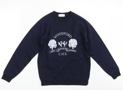 Woodbank Boys Blue   Pullover Sweatshirt Size 13 Years