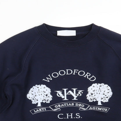 Woodbank Boys Blue   Pullover Sweatshirt Size 13 Years