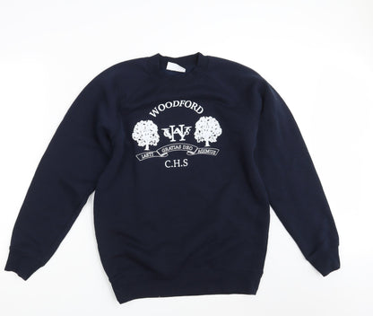 Woodbank Boys Blue   Pullover Sweatshirt Size S