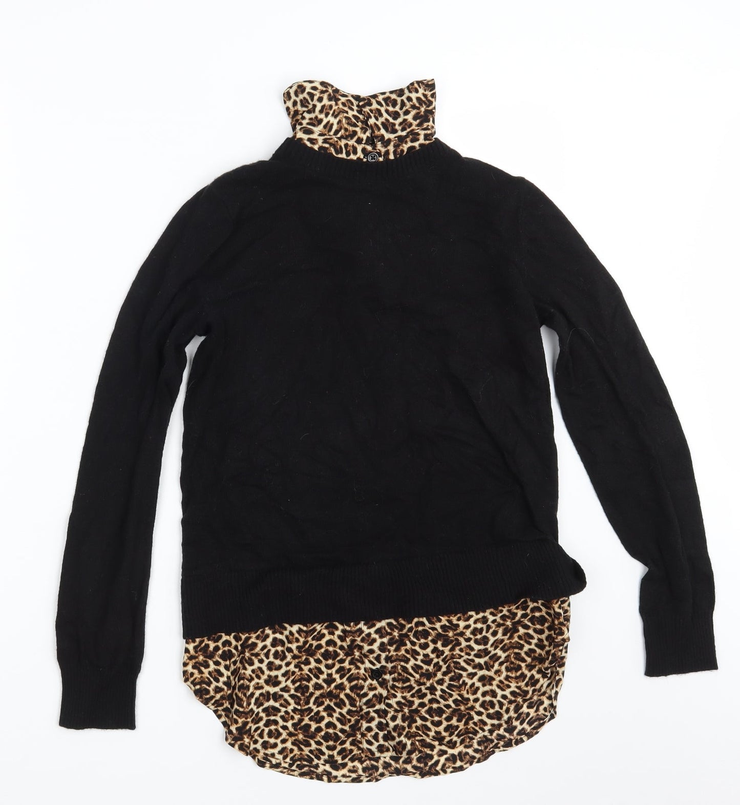 Womens UK Size 8 Topshop Black Pullover Jumper