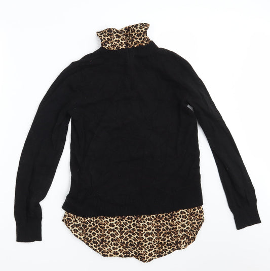 Womens UK Size 8 Topshop Black Pullover Jumper