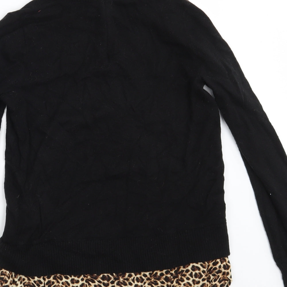 Womens UK Size 8 Topshop Black Pullover Jumper