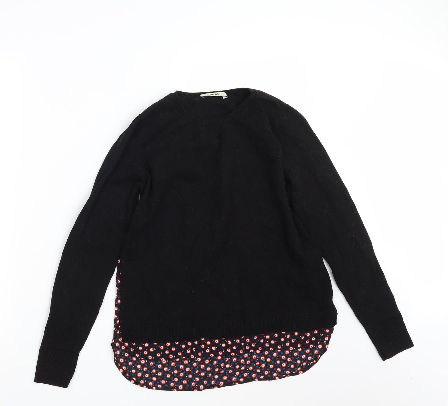 Womens UK Size S Oasis Black Pullover Jumper